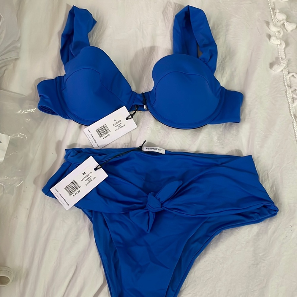 We Wore What Matisse Blue Suit Set